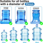 Silicone Water Jug Seal Cap – Leak-Proof Replacement Lid for 3 & 5 Gallon Water Dispensers, Universal 55mm Bottle Cap