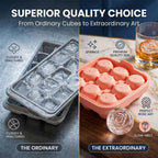 🌹 Rose Ice Cube Tray – 9-Cavity Silicone Mold for Whiskey & Cold Drinks