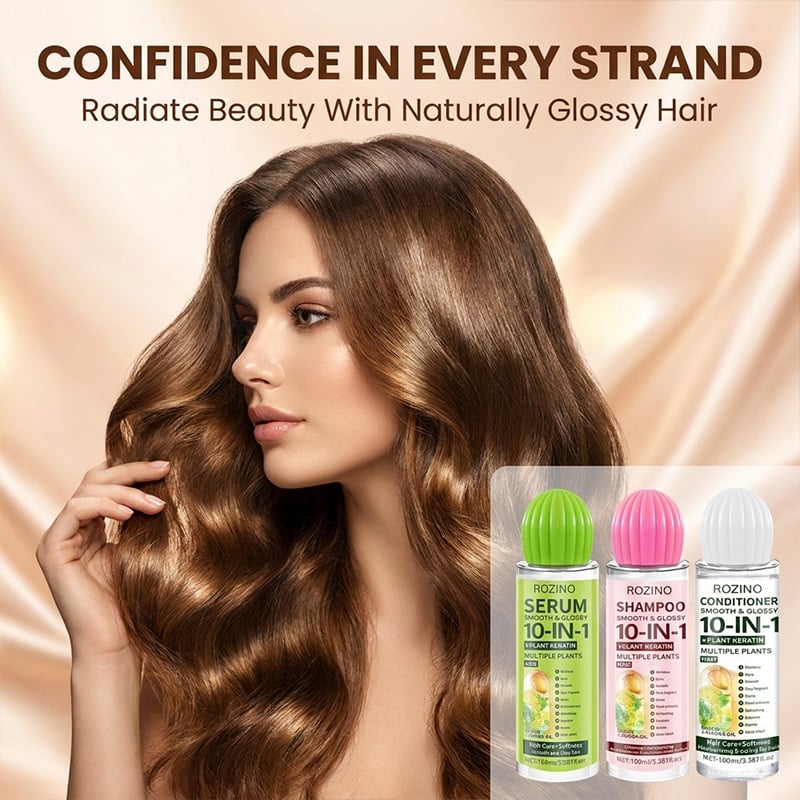 Plant-Based Keratin Shampoo & Conditioner Set