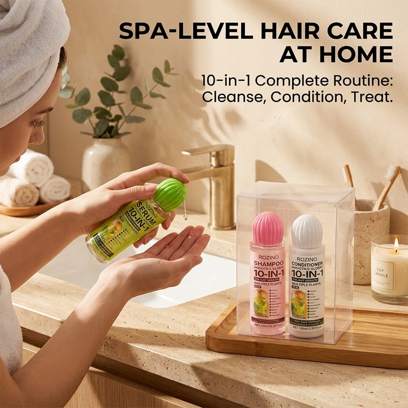 Plant-Based Keratin Shampoo & Conditioner Set