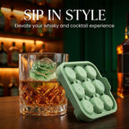 🌹 Rose Ice Cube Tray – 9-Cavity Silicone Mold for Whiskey & Cold Drinks