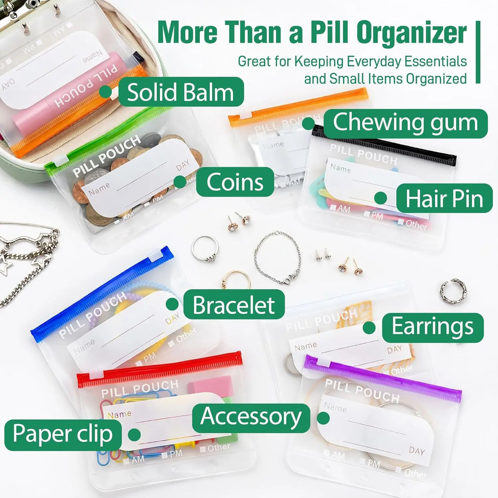 Waterproof Pill Organizer Pouch Set