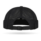 Men’s Breathable Brimless Docker Hat – Lightweight Mesh Skull Cap for Summer Outdoor Wear