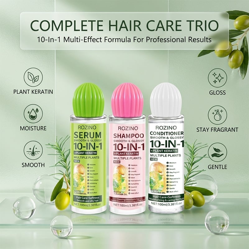 Plant-Based Keratin Shampoo & Conditioner Set