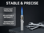 Portable Torch Lighter-🔥 1300℃ of Pure Power – Windproof, Refillable & Ready for Anything! 💨🍳🏕️