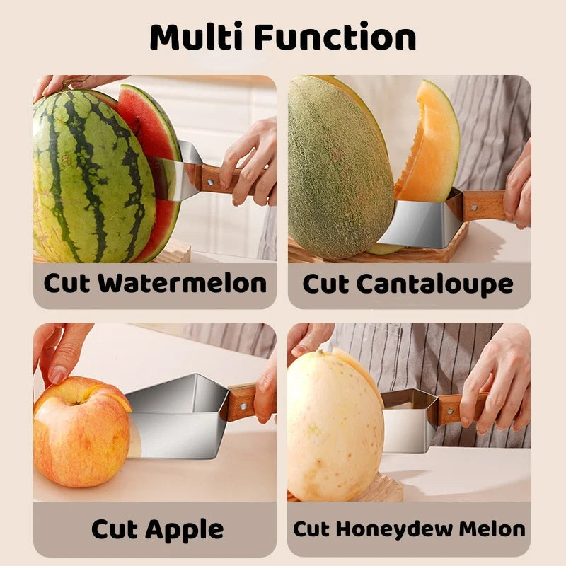 Stainless steel watermelon slicer