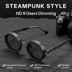 9-Level Adjustable ND Filter Polarized Sunglasses