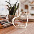 Mother's Day Gift❤️To My Mom Heart-shaped Acrylic Keepsake