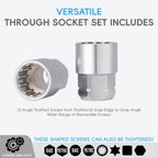 17PCS Pass Through Socket Set