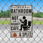 🎨 Farmhouse Bathroom Humor Sign • Quirky Washroom Wall Art 🧱