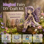 🌸 Flower Fairies Patchwork DIY Kit 🧚‍♀️4 Whimsical Fairy Dolls Sewing Kit