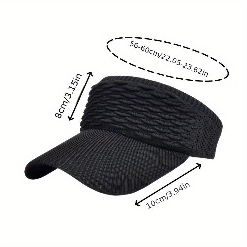 Women's Breathable Knit High Ponytail Sun Visor