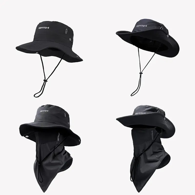 Unisex Sun Protection Hat with Neck Flap