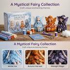 🌸 Flower Fairies Patchwork DIY Kit 🧚‍♀️4 Whimsical Fairy Dolls Sewing Kit