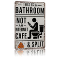 🎨 Farmhouse Bathroom Humor Sign • Quirky Washroom Wall Art 🧱