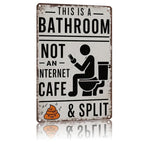 🎨 Farmhouse Bathroom Humor Sign • Quirky Washroom Wall Art 🧱