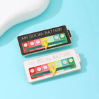 My Social Battery / Mood Tracker Enamel Brooch