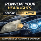 🚘Automotive Headlamp Restoration Fluid Kit – 💡Suitable for Yellowed or Foggy Lenses & Clear Surfaces | Essential for Home & Garage Use🏠