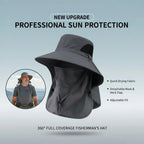 Spring/Summer Fisherman's Hat Detachable Outdoor Fishing Face Covering Neck Protection