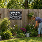 🧙 Warning: This is the Witch's Garden Iron Sign