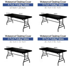 Stretch Fabric Table Top Cap Cover – Elastic Edge, Waterproof & Reusable