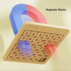 Magnetic Sliding Number Puzzle Game