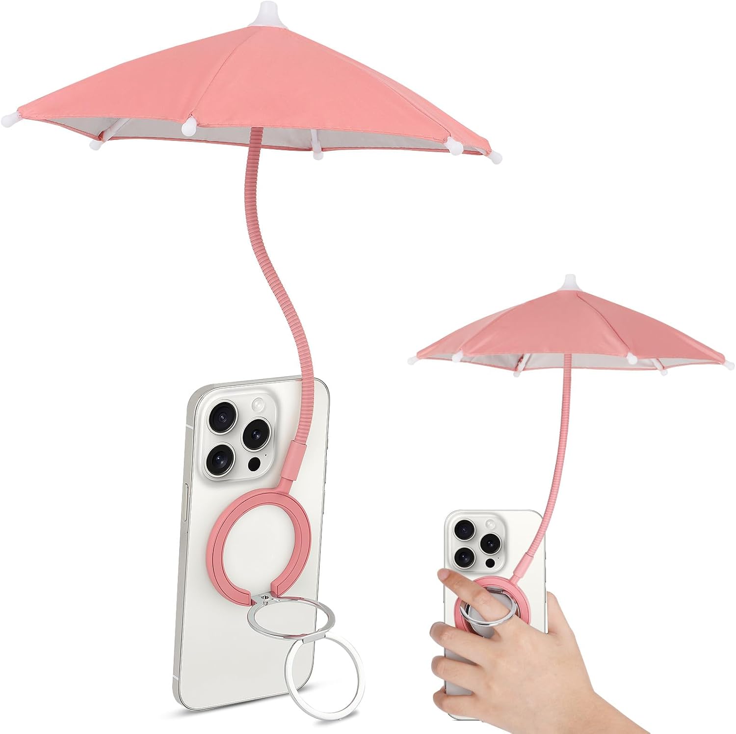 Magnetic Umbrella Phone Stand – Sun Shade & Ring Holder