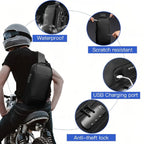 Waterproof Anti-Theft Sling Crossbody Chest Bag with USB Charging Port