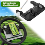 ⛳ Clip-On Phone Holder for Golf Cart Steering Wheel – Quick Install & Firm Grip