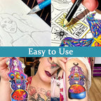 Temporary Tattoo Sketchbook – Tattoo Design Drawing Book