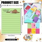 🔥12pcs Funny Office Sticky Notes Set