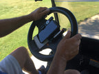 ⛳ Clip-On Phone Holder for Golf Cart Steering Wheel – Quick Install & Firm Grip