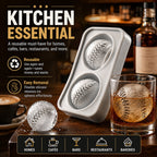 Baseball Ice Mold – Slow‑Melting Silicone Sphere Tray for Whiskey, Cocktails & More ⚾🧊