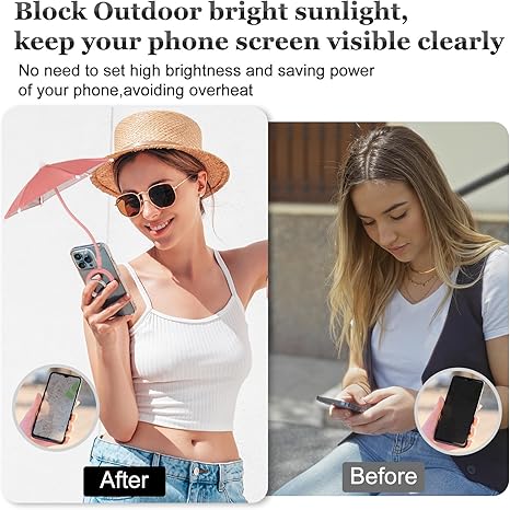 Magnetic Umbrella Phone Stand – Sun Shade & Ring Holder