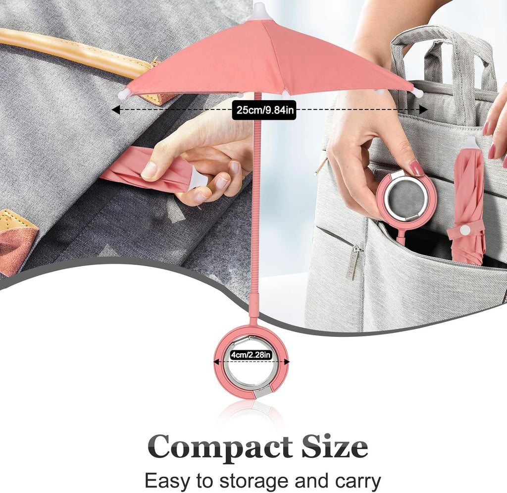 Magnetic Umbrella Phone Stand – Sun Shade & Ring Holder