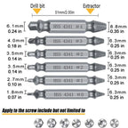 Stripped & Broken Screw Remover Set – 6 Pcs Easy Out Bolt Extractor, Double‑Head Design for Damaged Screws