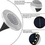 ☀️ Solar Powered 8-LED Ground Lights | Outdoor Pathway Lighting