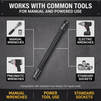 1/2" Drive Flexible Socket Extension Bar & Universal Joint Set