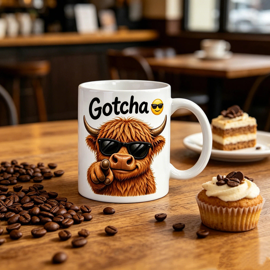 Funny Highland Cow Coffee Mug (11oz)
