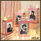 🎓4Pcs 2026 Graduation Centerpieces for Class of 2026-Fit 4x6in Photo| Fillable Picture Box