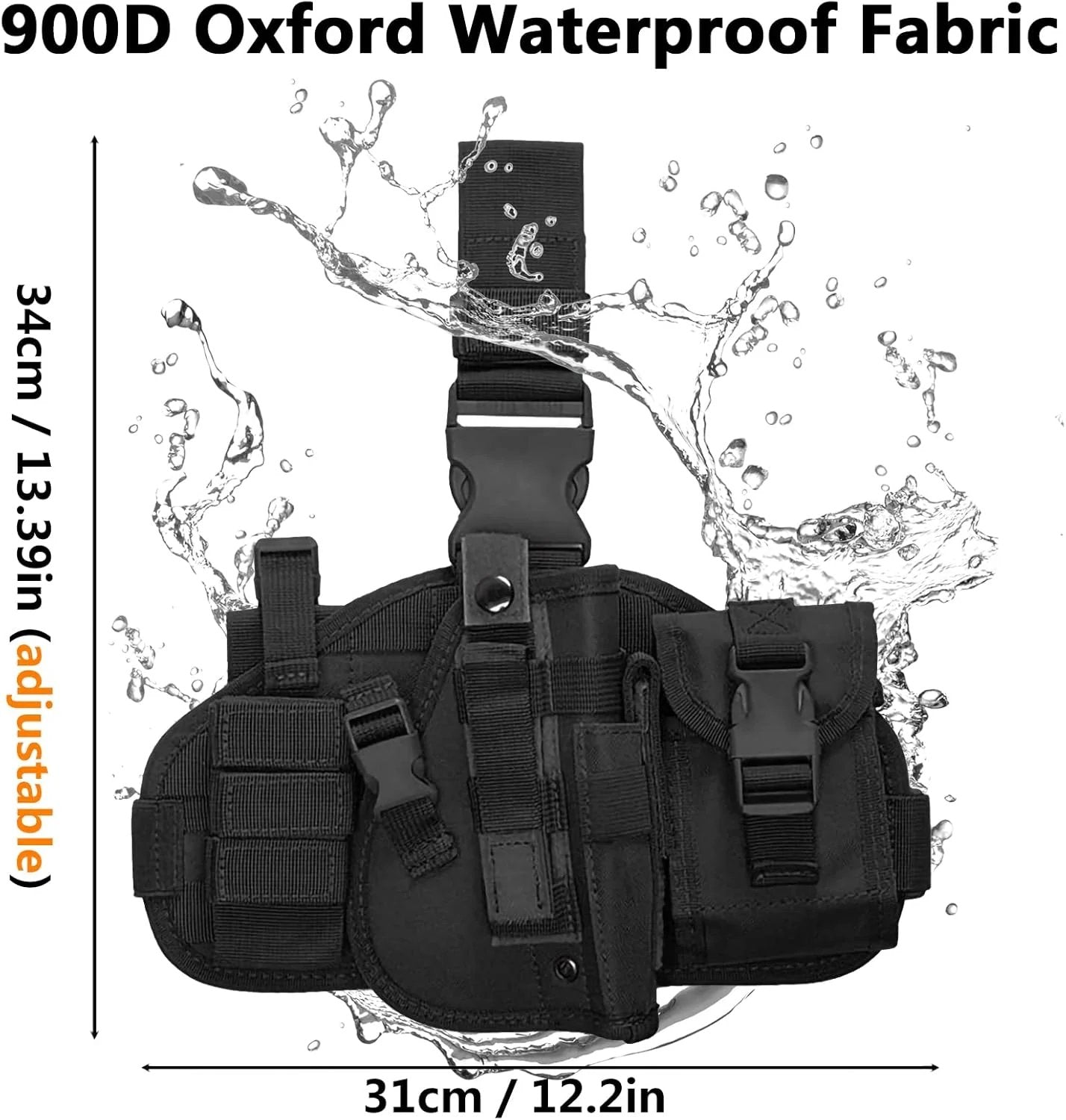 Tactical Adjustable Thigh Holster (Right-Handed)