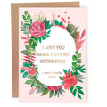 More Than My Sister Does | Funny Mother's Day Card
