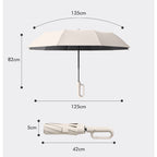 Creative Ring Buckle Windproof Reinforced Umbrella – Automatic Folding Sun & Rain Umbrella