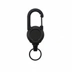 Heavy-Duty Retractable Carabiner Keychain – 64cm Steel Lanyard, 100K Pull Cycles