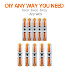 Universal Quick Lever Electrical Wire Connectors (24-12 AWG) Assortment (50/100Pcs) + Wire Stripper