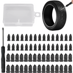 🔩60PCS Tire Repair Rubber Nails Kit, 2 Sizes Instant Flat Tire Fix 🚗 No Jack Needed