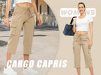Women's Lightweight Hiking Capris: Quick-Dry, 6 Pockets, Loose Fit