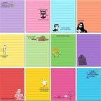 🔥12pcs Funny Office Sticky Notes Set