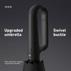 Creative Ring Buckle Windproof Reinforced Umbrella – Automatic Folding Sun & Rain Umbrella