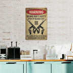 🏠 Home Security Provided By Multiple High Speed Wireless Devices | Tactical Metal Wall Sign